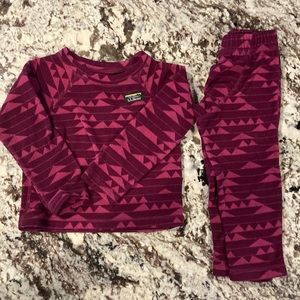 Llbean Toddlers' Fitness Fleece Long-Sleeve Tee/Pants Set